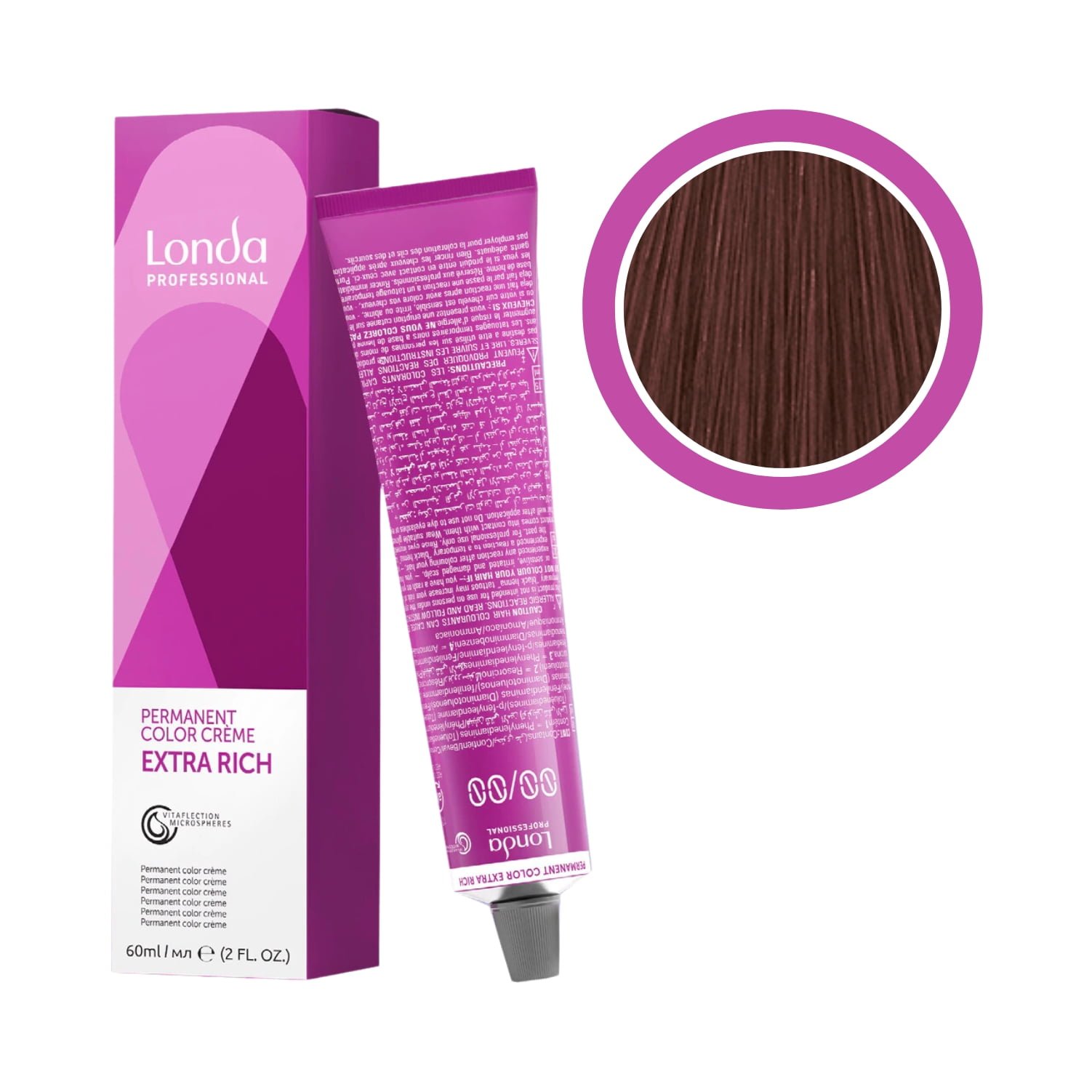 Vopsea permanenta, Londa Professional, 4/77, 60ml