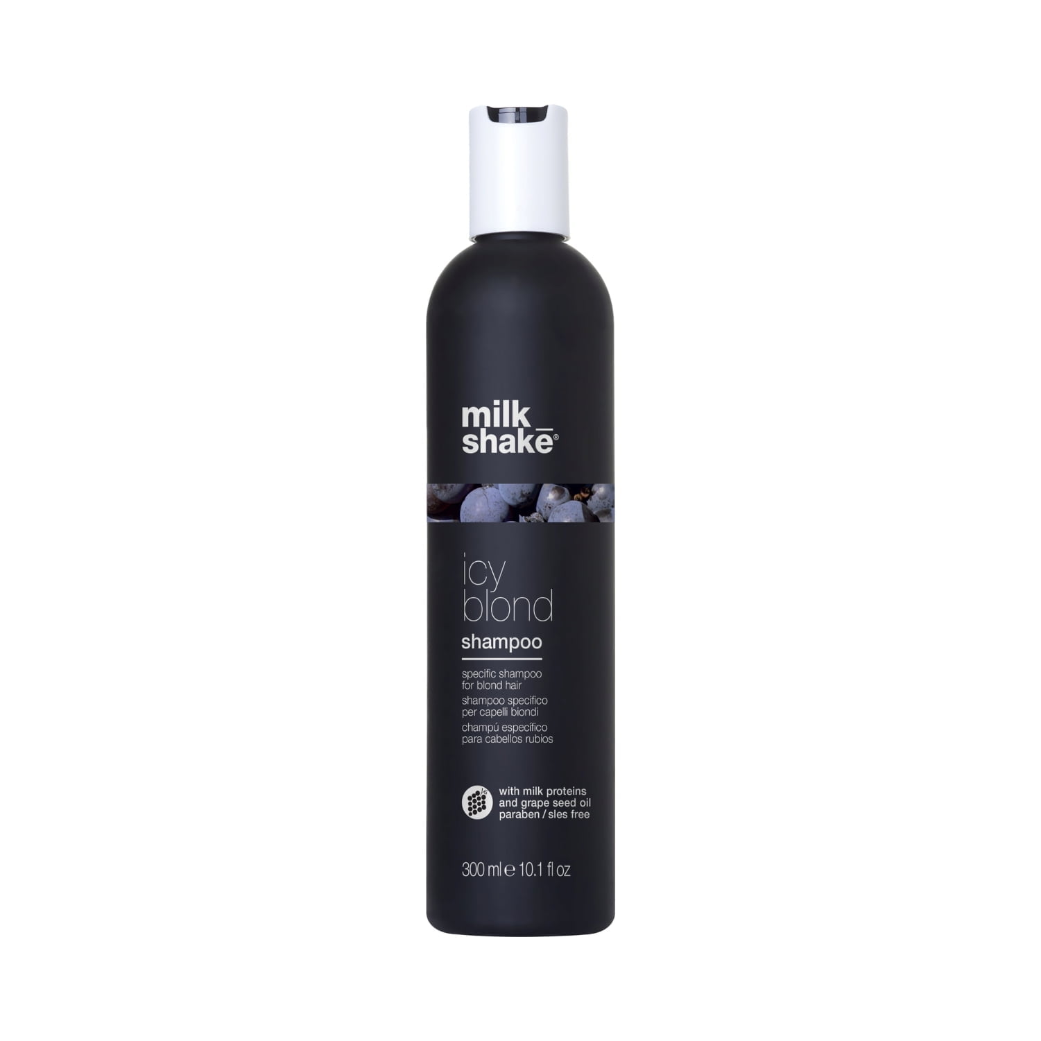 MSH ICY Blond Shampoo 300 ml Sampon cu pigment pentru tonuri reci, Milk Shake Icy Blond Shampoo 300ml