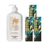 Pachet pentru plaja Australian Gold Fearless 15ml + Cocoa Dreams 535ml 