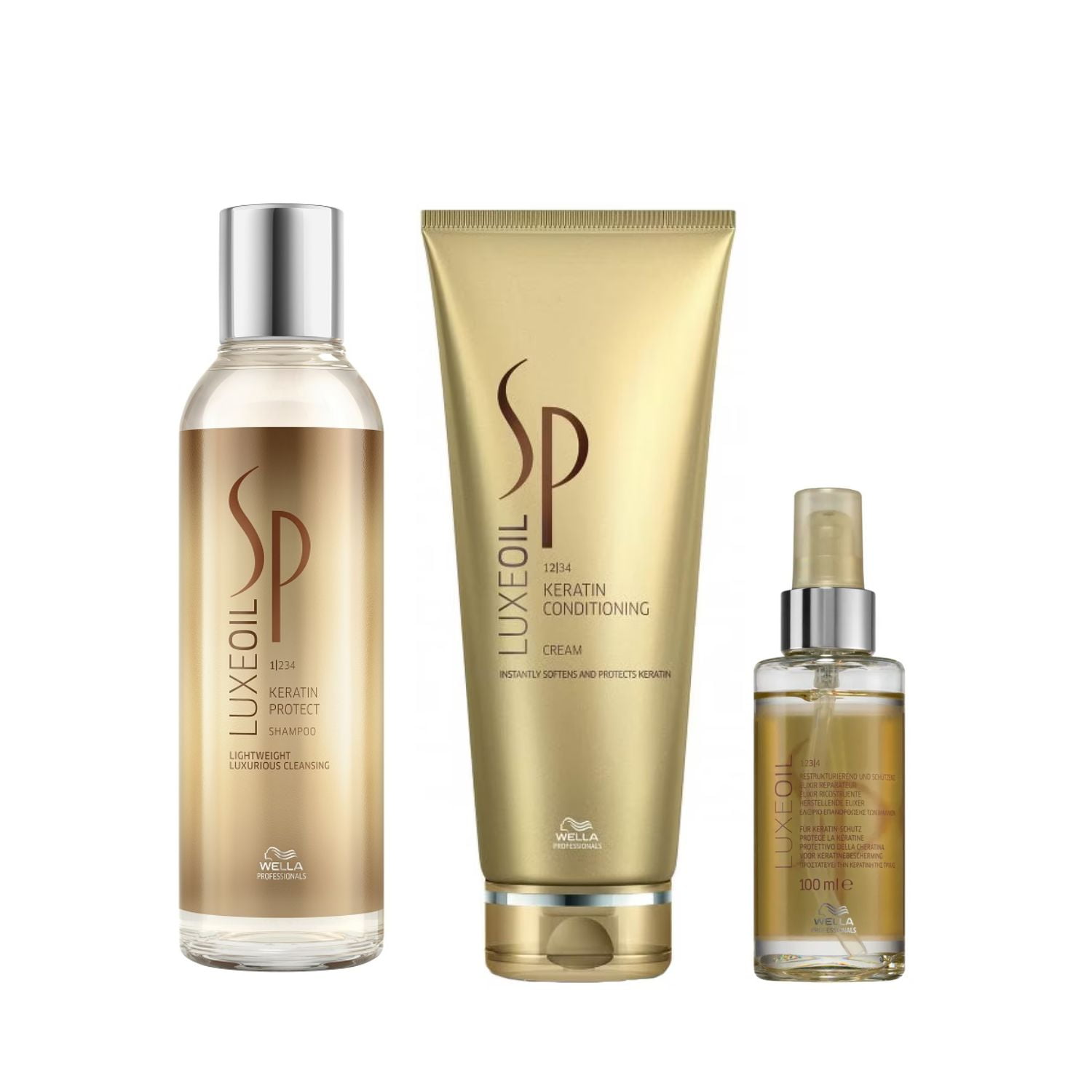 Set SP Luxeoil Keratin Protect 2, Shampoo 200ml+Conditioner 200ml+Elixir 100ml Set SP Luxeoil Keratin Protect 2, Shampoo 200ml+Conditioner 200ml+Elixir 100ml