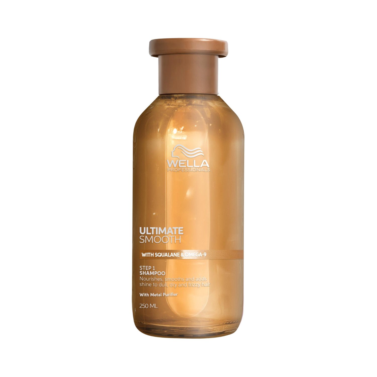 Sampon hidratant pentru par uscat si lipsit de stralucire cu efect anti-electrizare, Wella Professionals Ultimate Smooth Shampoo 250ml