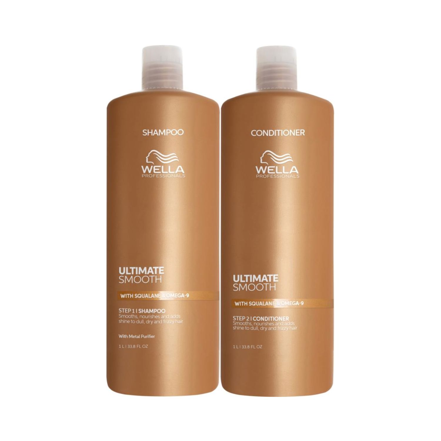 Set Wella Professionals Ultimate Smooth 3, Sampon 1000ml + Balsam 1000ml
