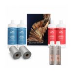 Set Wella Professionals pentru scalp sensibil și păr vopsit, cu folie Embo, EIMI Dry Me și catalog Koleston inclus